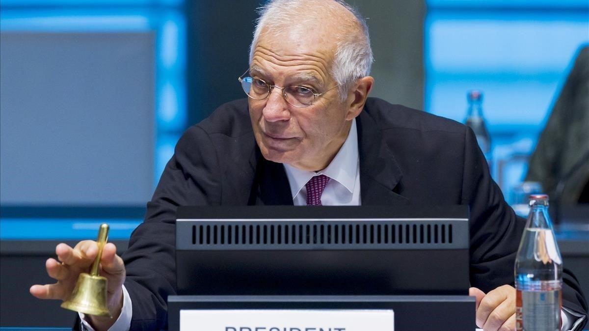 Josep Borrell abre la reunión de los ministros de Exteriores europeos este lunes en Luxemburgo Josep Borrell abre la reunión de los ministros de Exteriores europeos este lunes en Luxemburgo