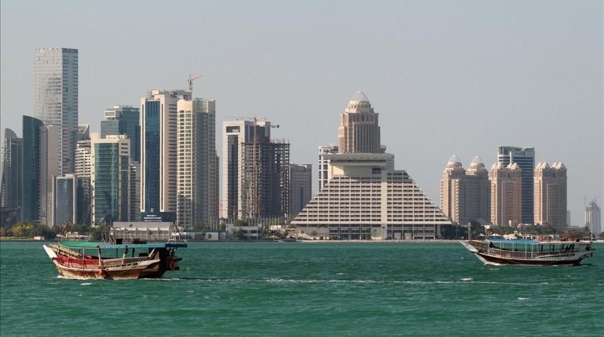 Vista de la ciudad de Doha, capital de Catar. Vista de la ciudad de Doha, capital de Catar.