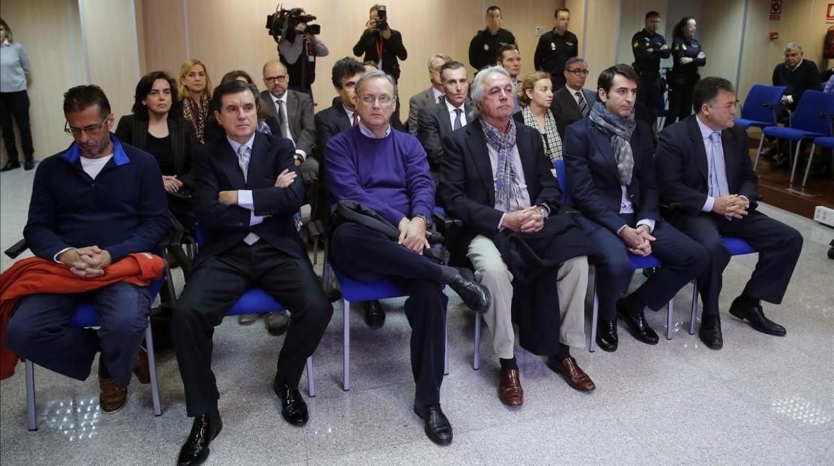 Los 17 acusados en el juicio del ’caso Nóos’. Los 17 acusados en el juicio del ’caso Nóos’.