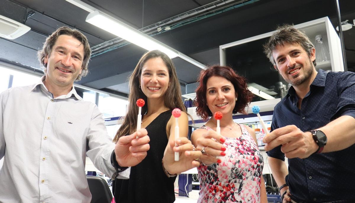 Los fundadores de la ’start-up’ The Smart Lollipop. Los fundadores de la ’start-up’ The Smart Lollipop.