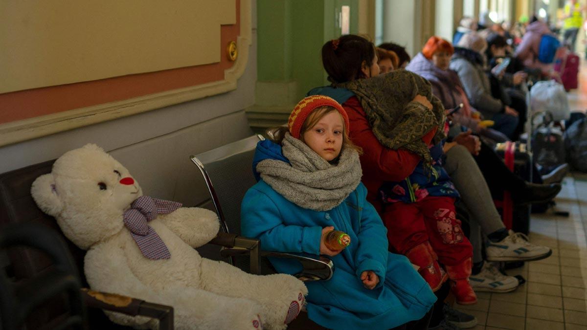 La mitad de los niños ucranianos han dejado sus casas por la guerra