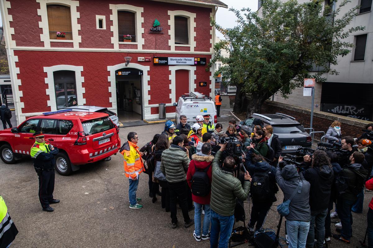 Choque de trenes en la estación de Montcada i ReixacManresa FOTOS
