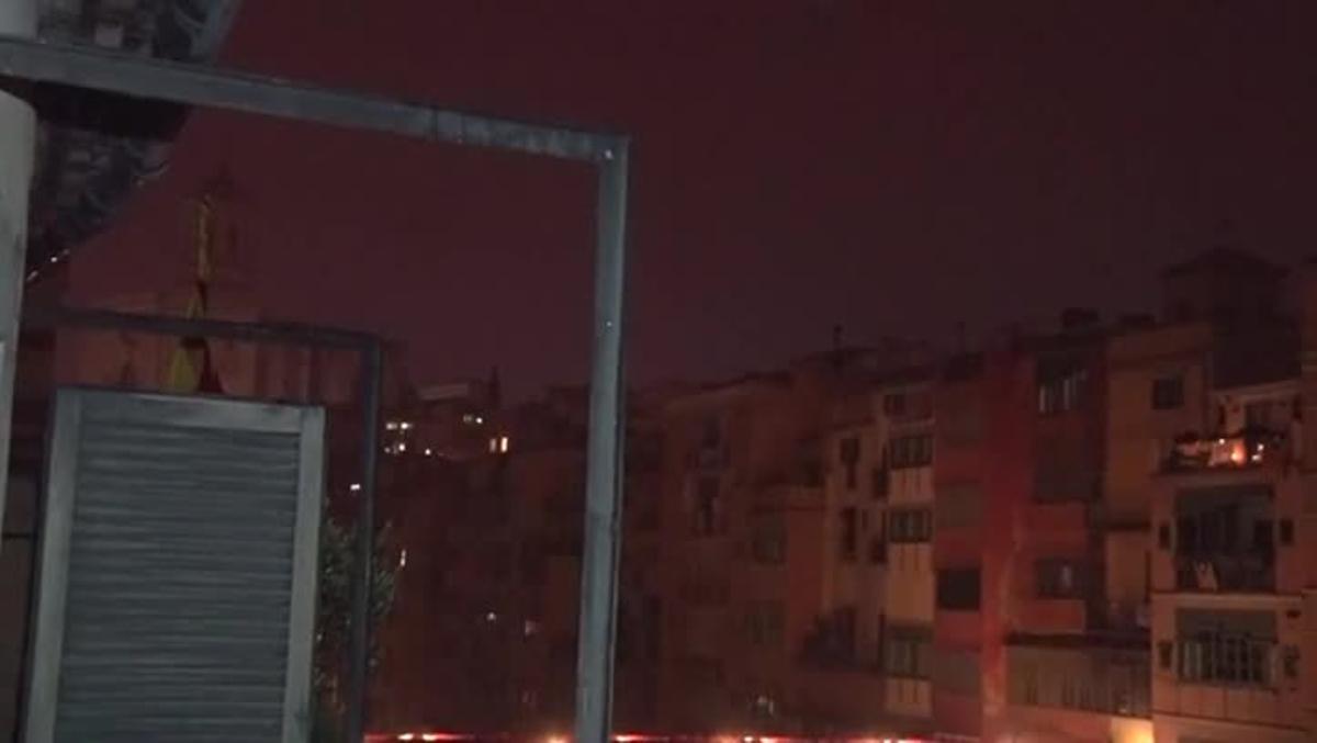 Intensa granizada en Girona capital