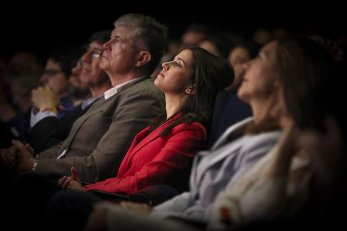 Inés Arrimadas, durante un acto de Ciutadans en las pasadas elecciones municipales. Inés Arrimadas, durante un acto de Ciutadans en las pasadas elecciones municipales.