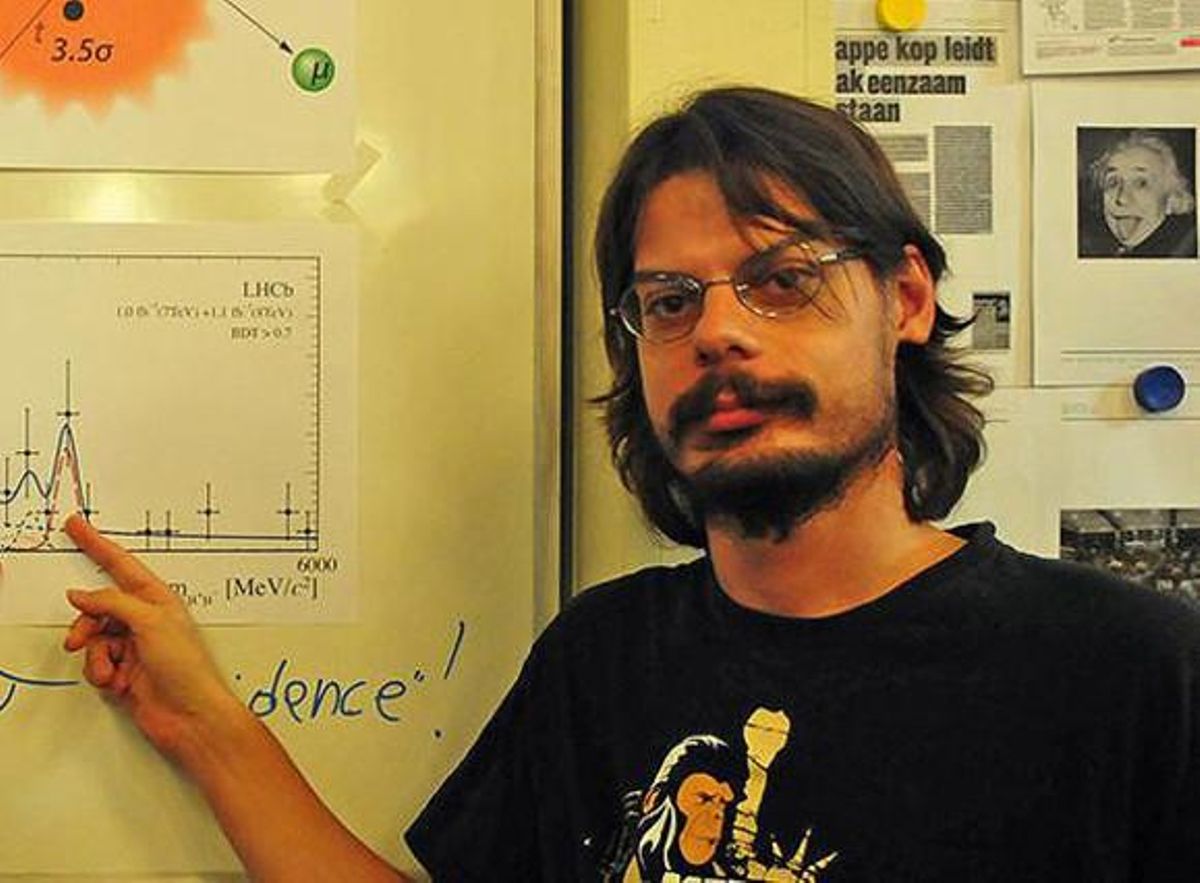El joven físico Diego Martínez, en la Universidad de Santiago de Compostela. El joven físico Diego Martínez, en la Universidad de Santiago de Compostela.