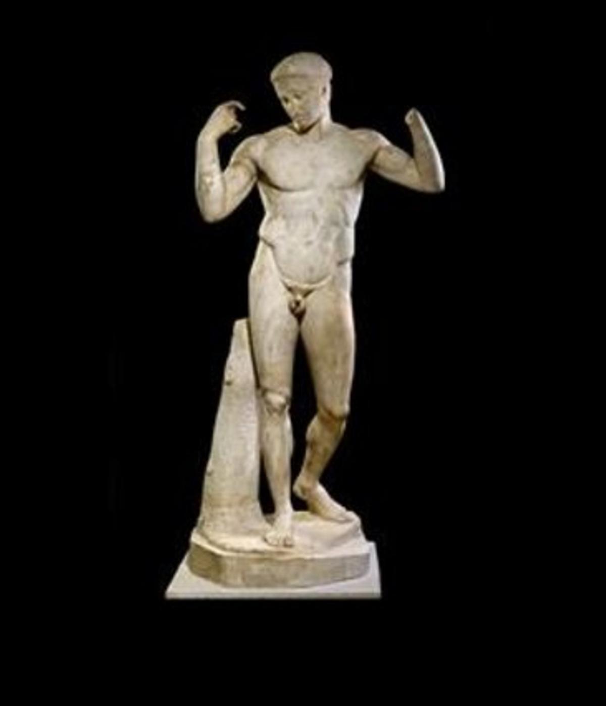 ATLETA. ’Laescultura de Diadumeno’, una de las piezas griegas más valoradas. ATLETA. ’Laescultura de Diadumeno’, una de las piezas griegas más valoradas.