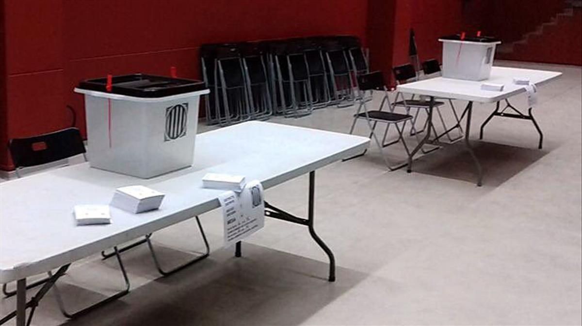 Urnas preparadas para el referéndum, el pasado 1 de octubre. Urnas preparadas para el referéndum, el pasado 1 de octubre.