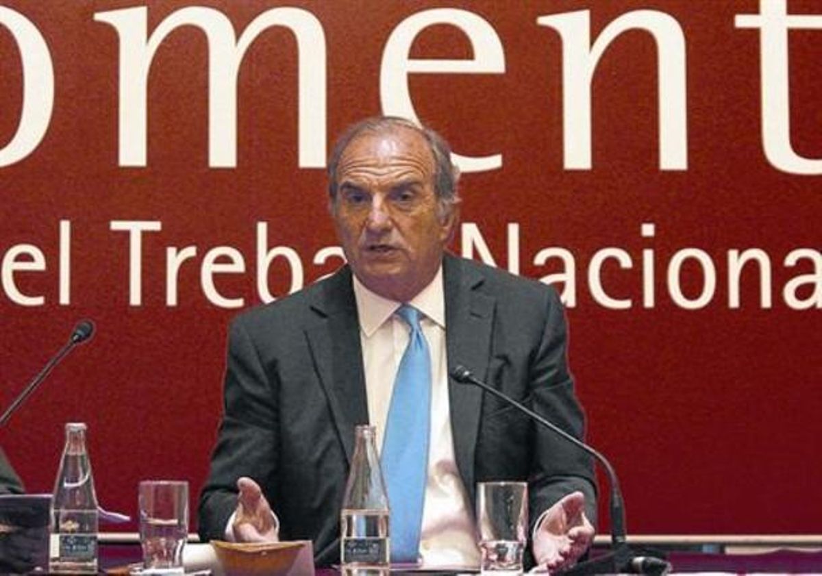 El presidente de Foment del Treball, Gay de Montellà. El presidente de Foment del Treball, Gay de Montellà.
