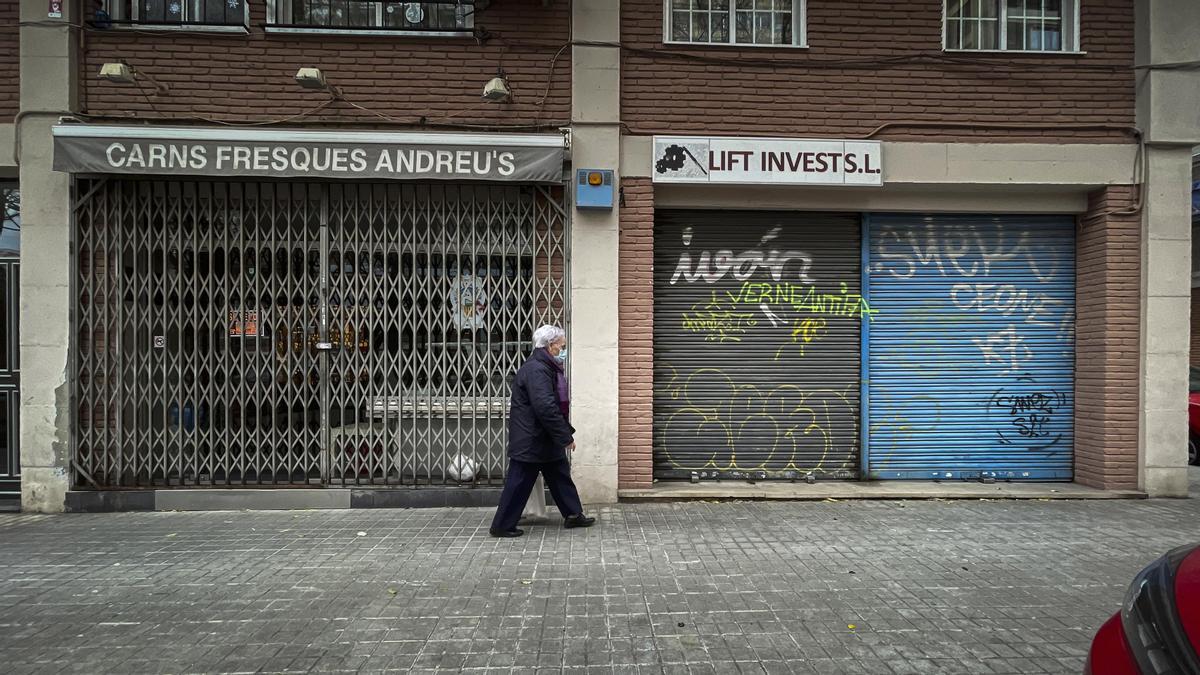  Locales comerciales cerrados, en Barcelona.