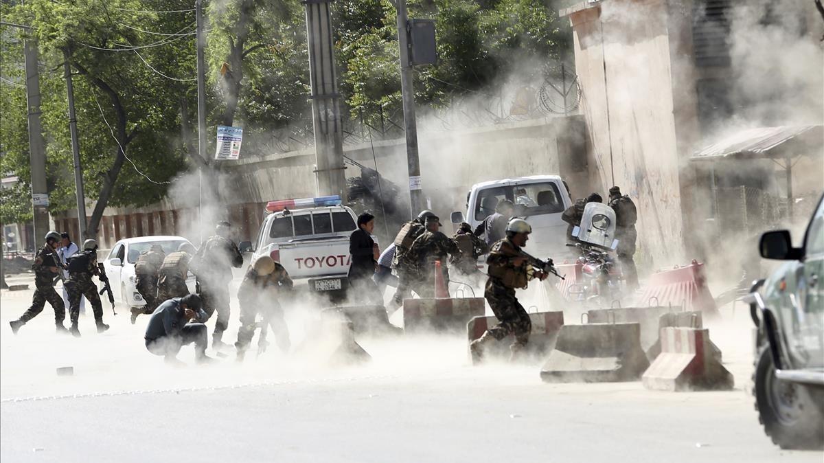 Imagen de archivo de un atentado en Kabul.