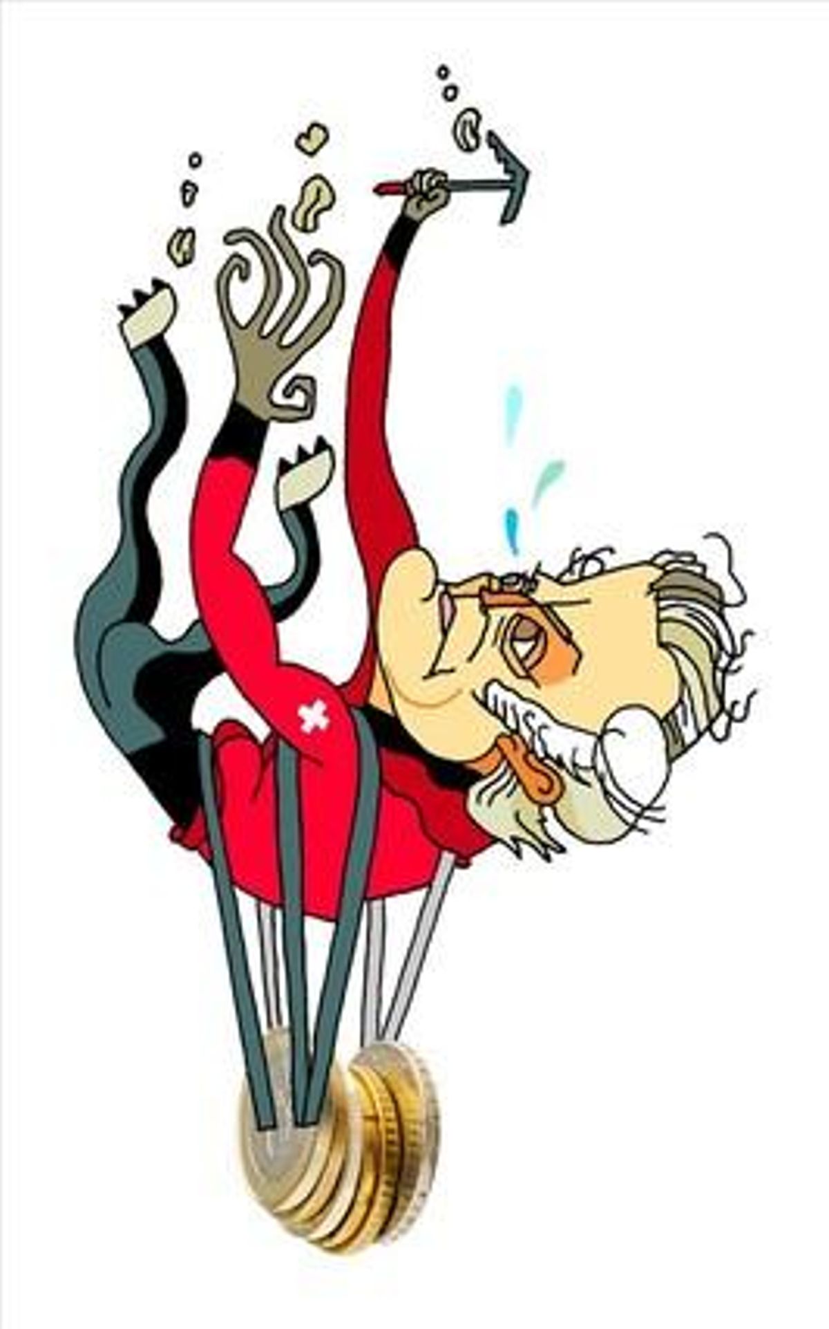Caricatura de Luis Bárcenas. Caricatura de Luis Bárcenas.