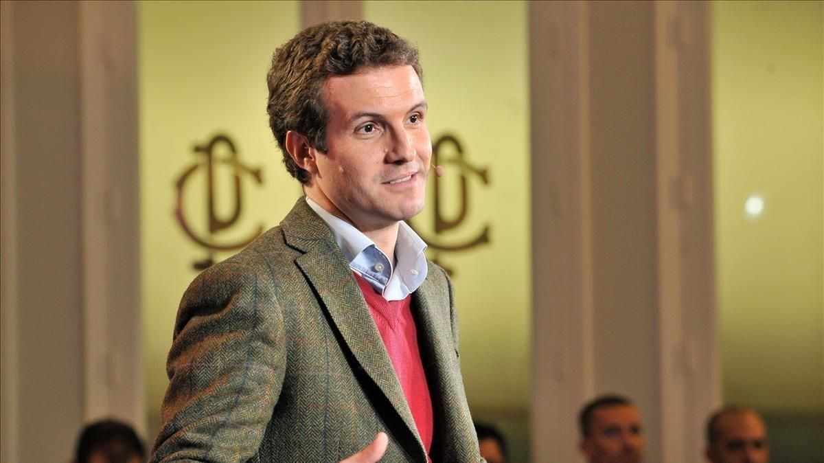 El presidente del PP, Pablo Casado, en un acto de partido en Albacete el pasado día 30. El presidente del PP, Pablo Casado, en un acto de partido en Albacete el pasado día 30.