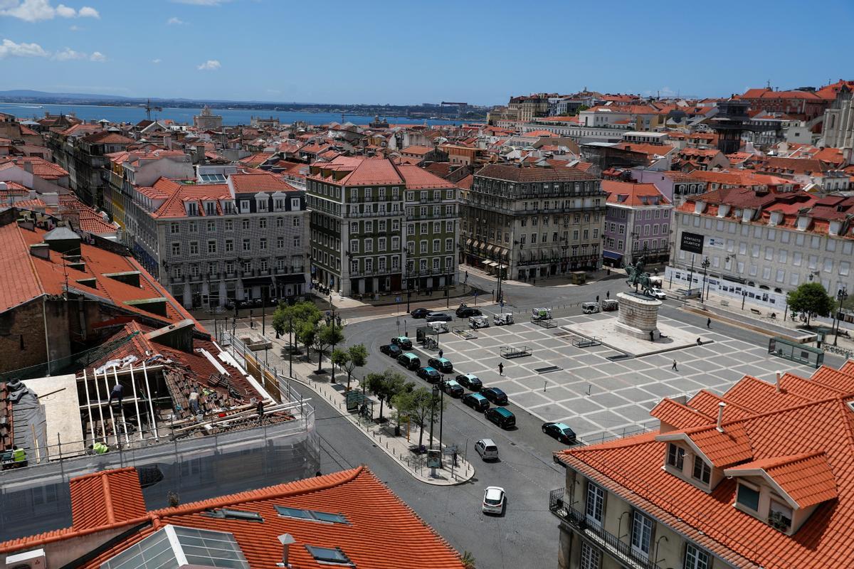 Vista de la Praca da Figueira de Lisboa el pasado mes de mayo.
