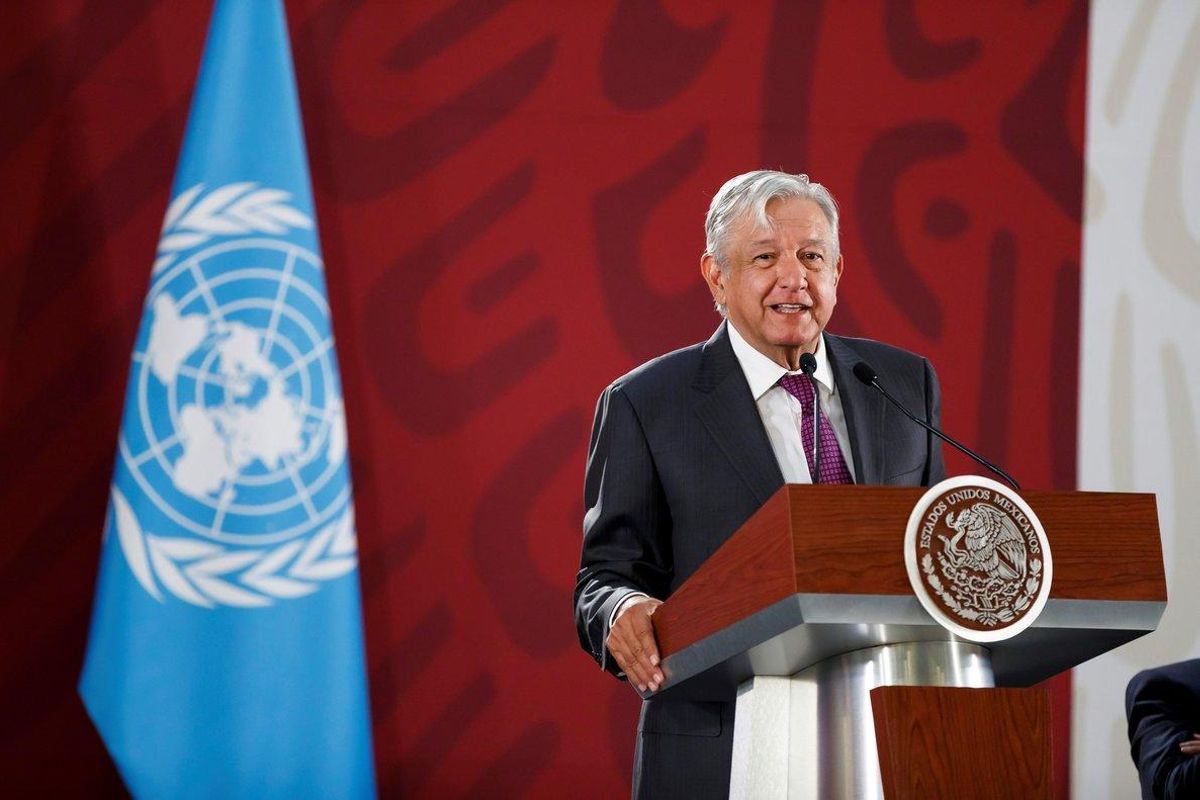 El presidente de Mexico, Andrés Manuel López Obrador, en rueda de prensa. El presidente de Mexico, Andrés Manuel López Obrador, en rueda de prensa.