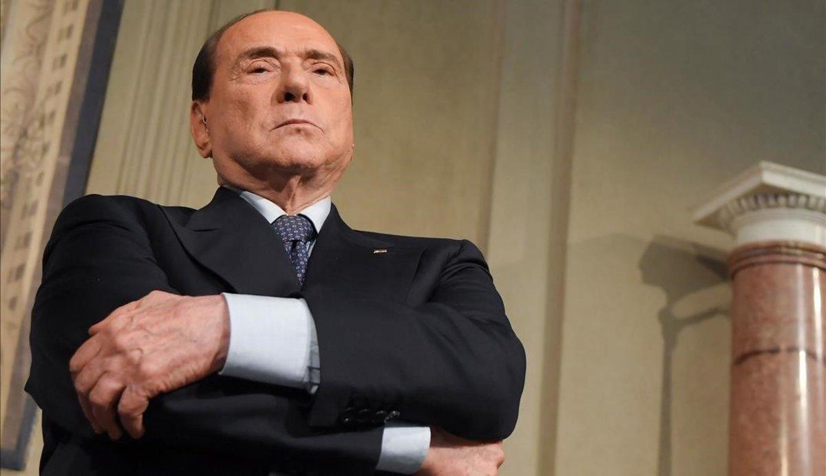 El expresidente italiano, líder del partido conservador, Forza Italia, Silvio Berlusconi. 
