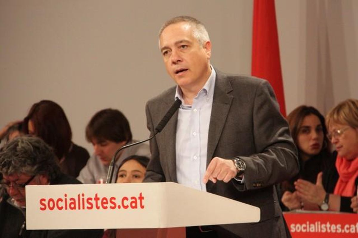 Pere Navarro, durante un consell nacional del PSC, este sábado. Pere Navarro, durante un consell nacional del PSC, este sábado.
