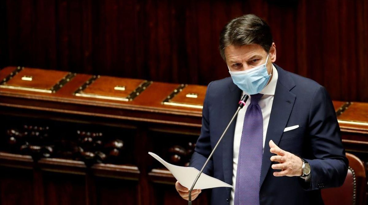 Giuseppe Conte, en el Congreso italiano en una foto de archivo. Giuseppe Conte, en el Congreso italiano en una foto de archivo.