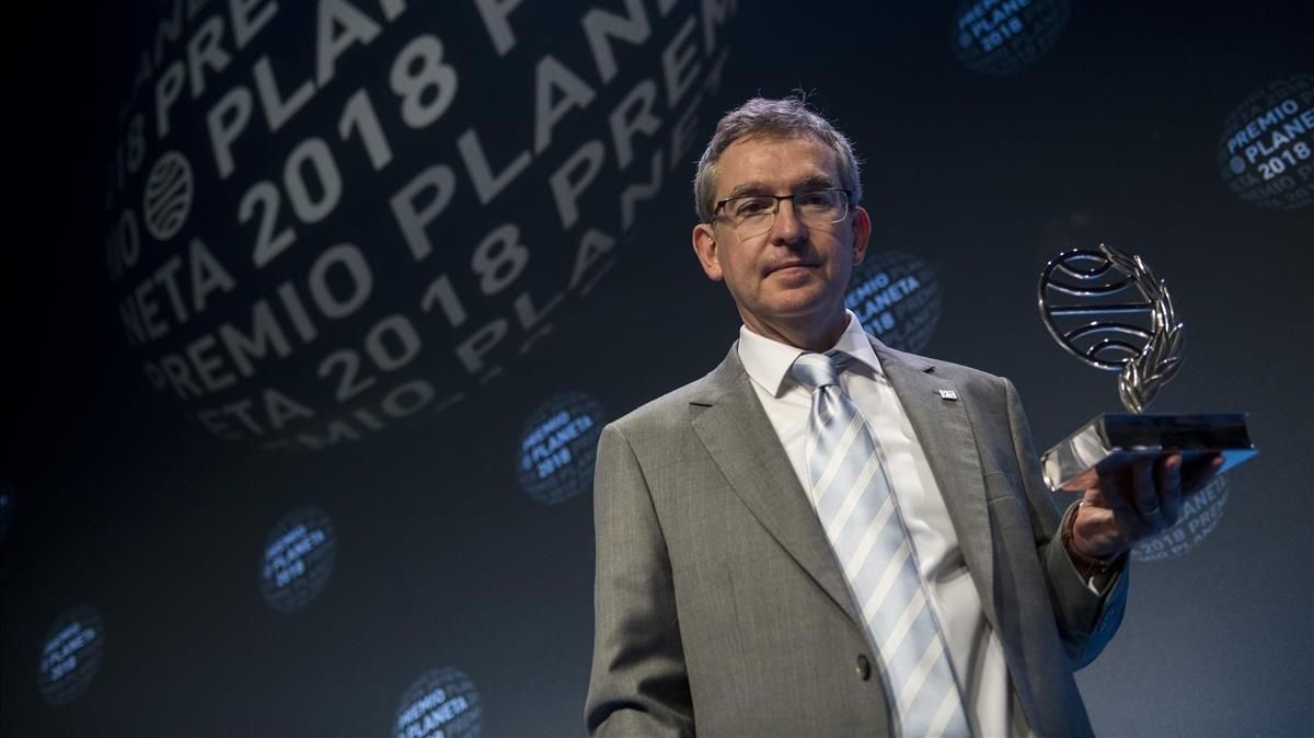 El escritor Santiago Posteguillo, en la gala del Premio Planeta 2018. El escritor Santiago Posteguillo, en la gala del Premio Planeta 2018.