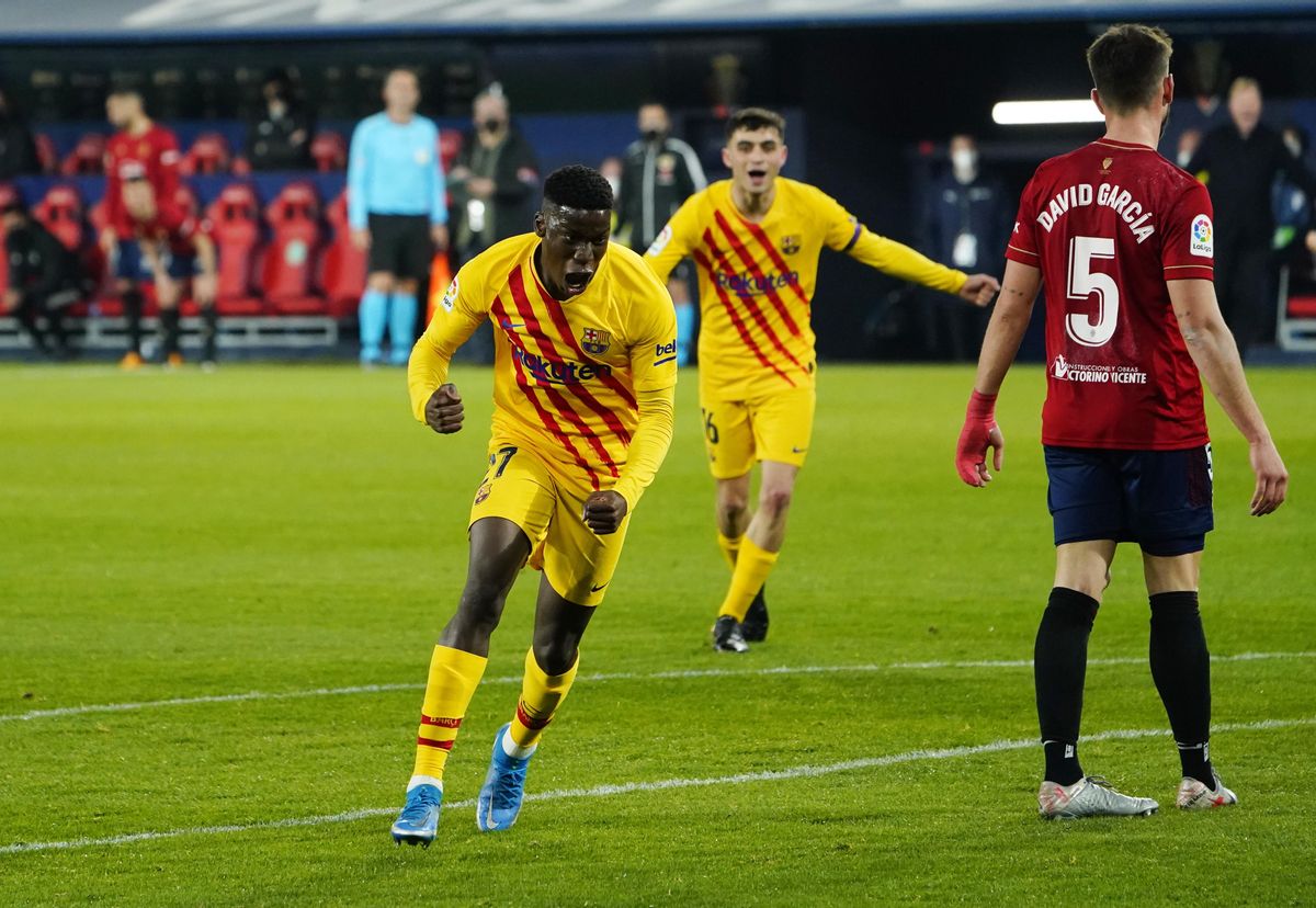 Ilaix celebra su primer gol con el primer equipo. Ilaix celebra su primer gol con el primer equipo.