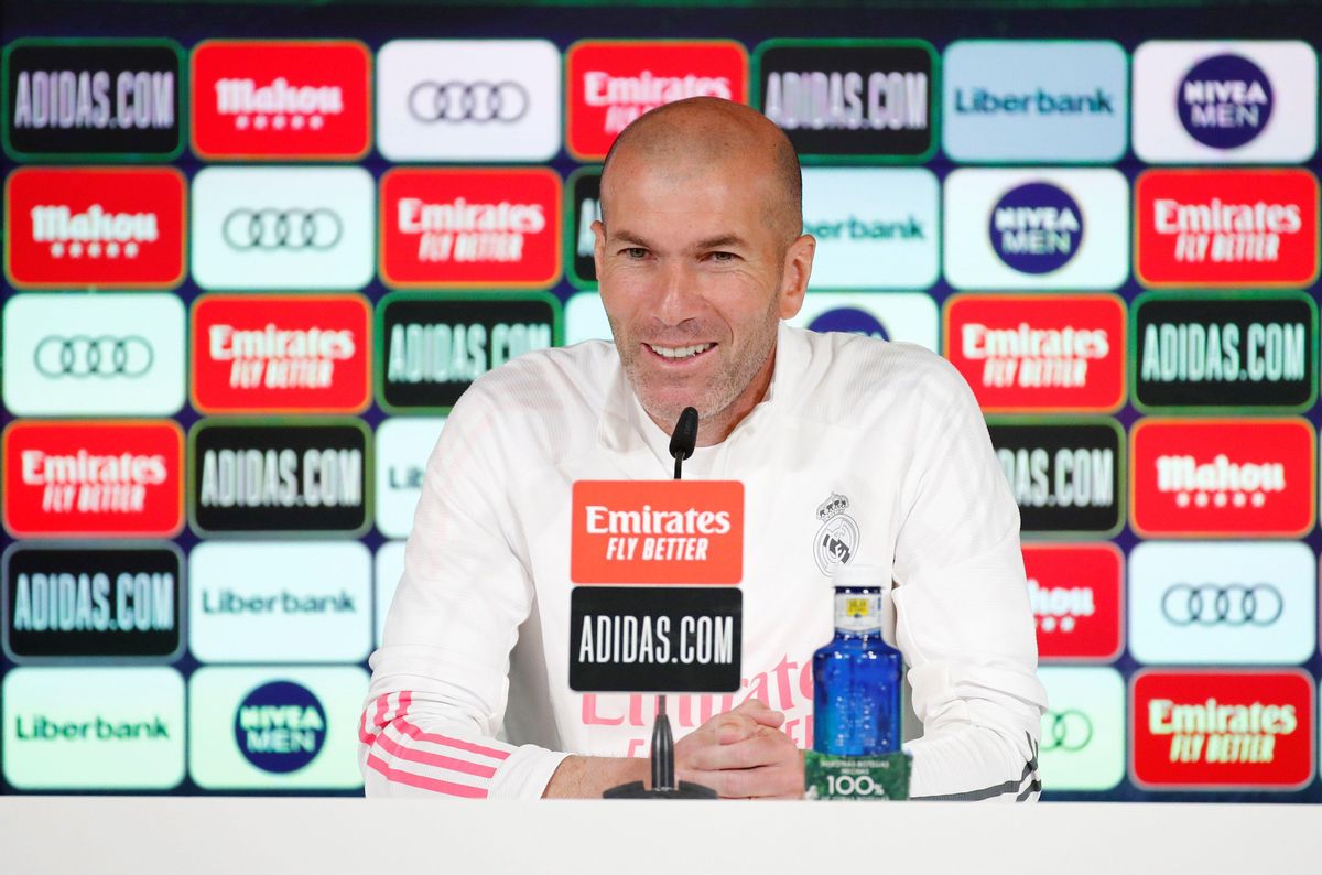 El entrenador del Real Madrid, Zinedine Zidane, este miércoles en rueda de prensa. El entrenador del Real Madrid, Zinedine Zidane, este miércoles en rueda de prensa.