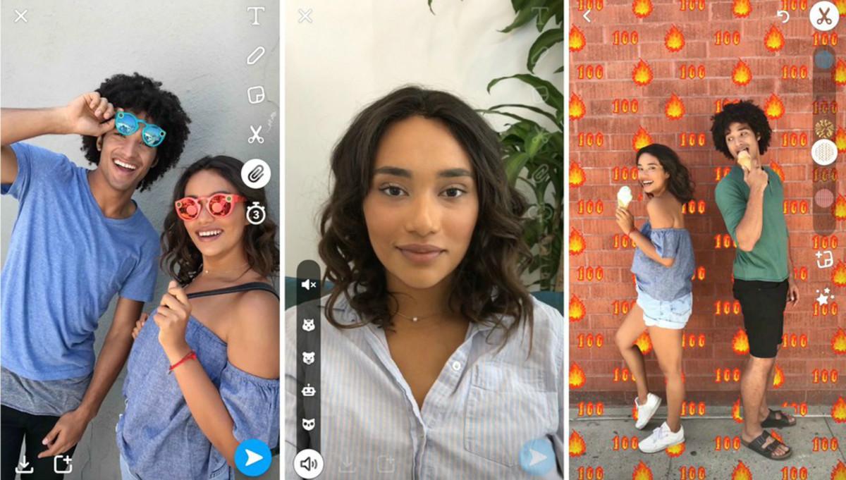 Snapchat copia Instagram: ja pots afegir enllaços i decorar les fotos amb estampats