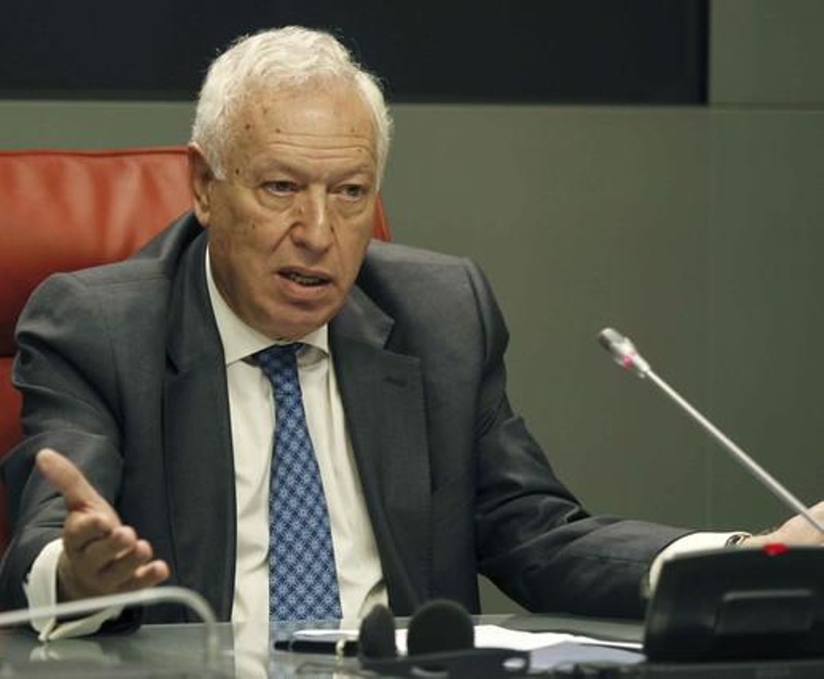 José Manuel García-Margallo, ministro de Exteriores, el pasado 19 de septiembre, durante una rueda de prensa en Madrid. José Manuel García-Margallo, ministro de Exteriores, el pasado 19 de septiembre, durante una rueda de prensa en Madrid.
