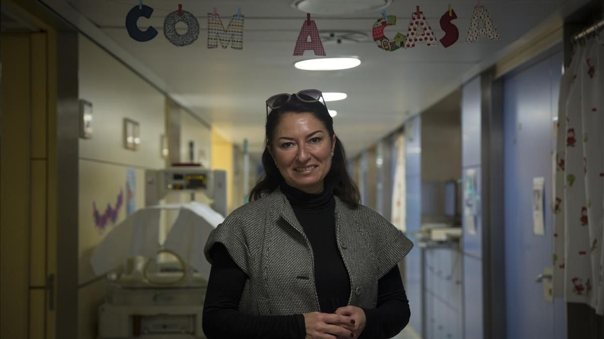 Montserrat Martí, en las instalaciones del Vall d’Hebron, el pasado miércoles. Montserrat Martí, en las instalaciones del Vall d’Hebron, el pasado miércoles.