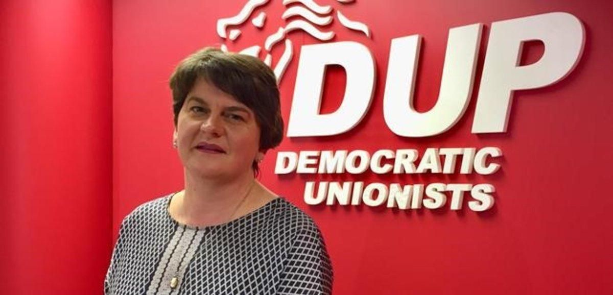 La líder del partido unionista norirlandés, Arlene Foster. La líder del partido unionista norirlandés, Arlene Foster.