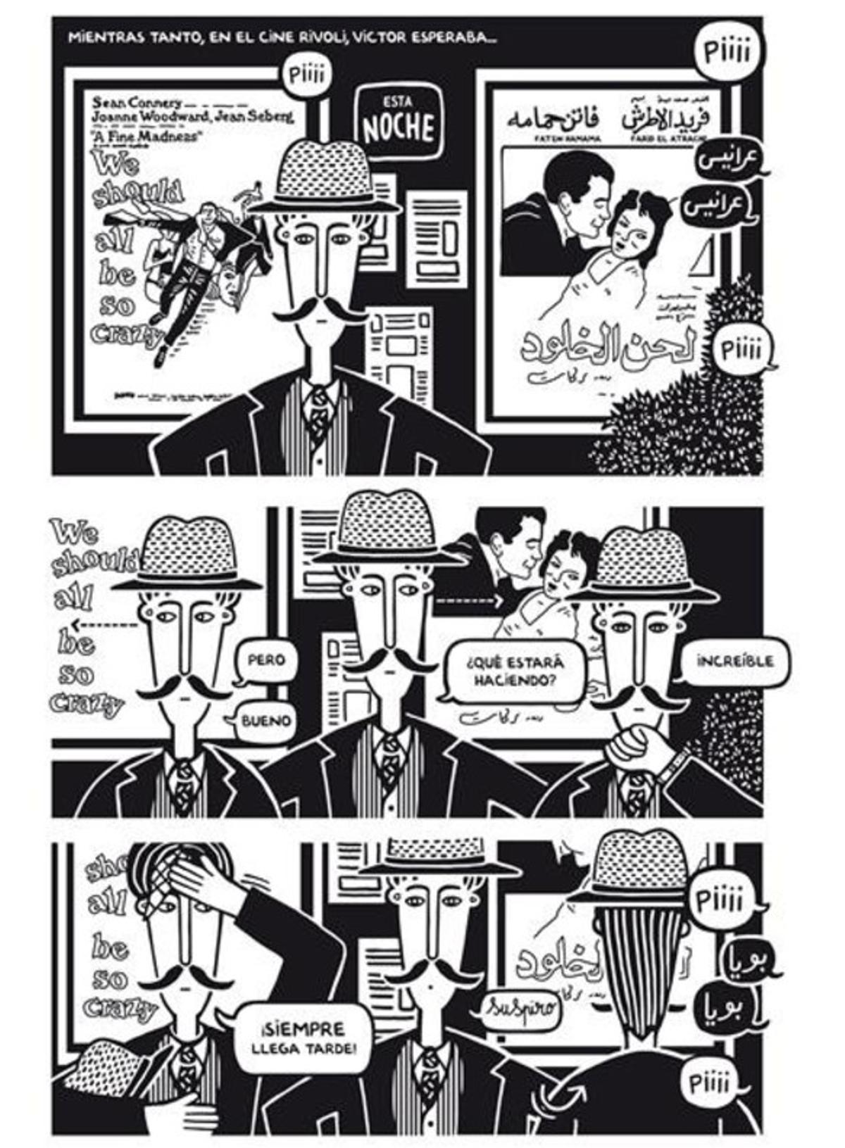Página de ’El piano oriental’, de Zeina Abirached, cómic que presenta en el Salón del Cómic.