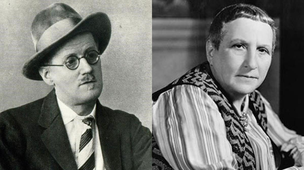 James Joyce y Gertrude Stein.