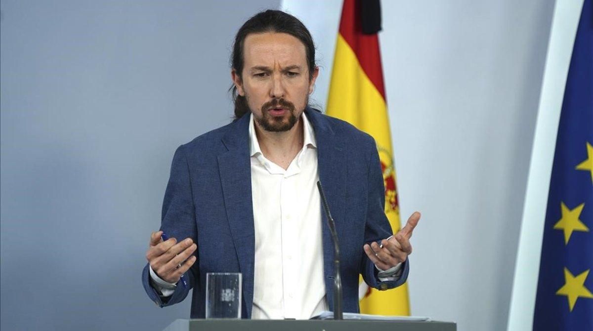 El vicepresidente segundo y líder de Podemos, Pablo Iglesias El vicepresidente segundo y líder de Podemos, Pablo Iglesias