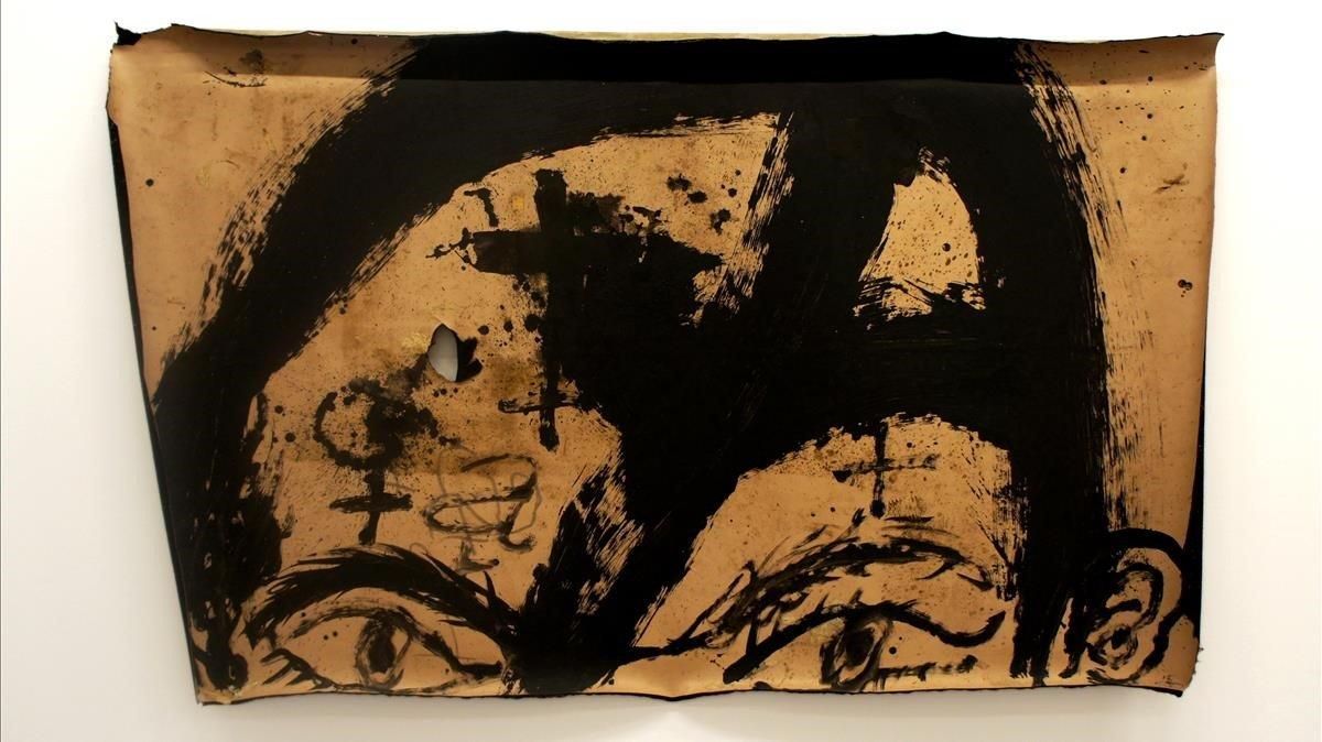’Cara’, de Antoni Tàpies. ’Cara’, de Antoni Tàpies.