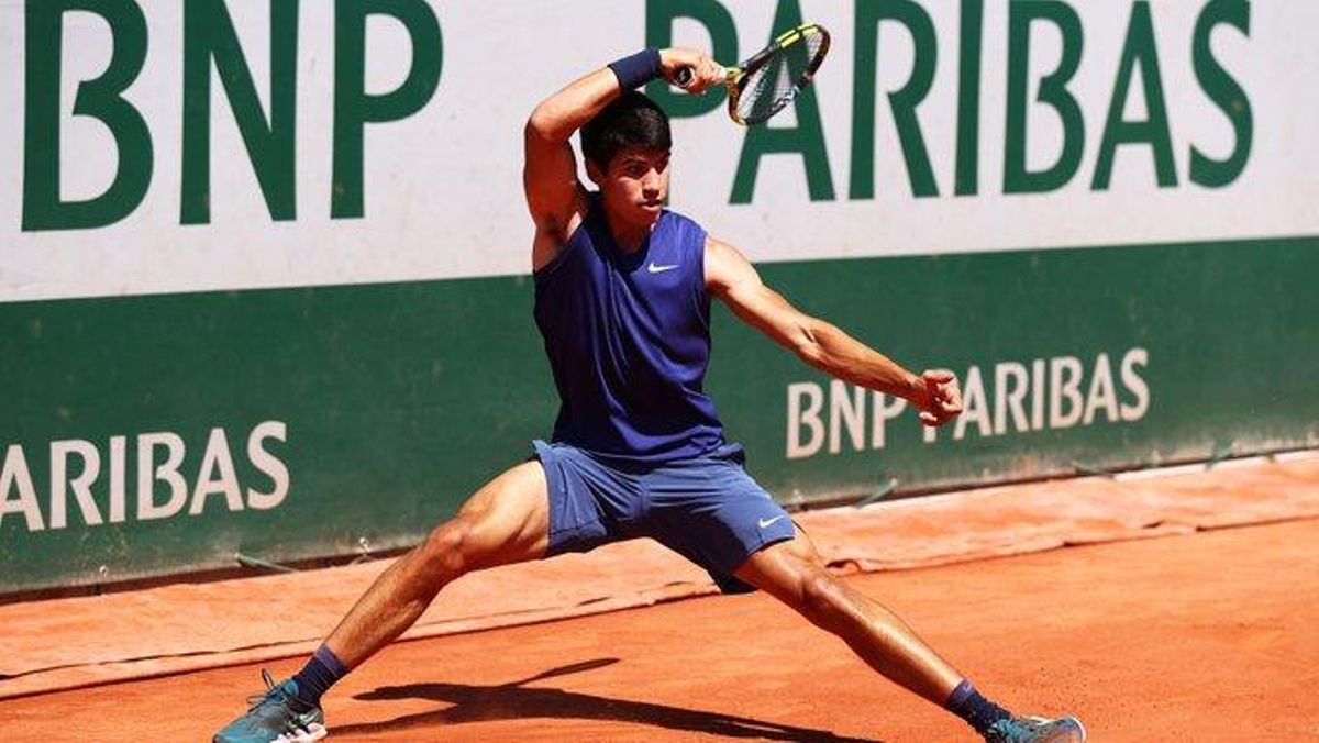 Alcaraz, en Roland Garros. Alcaraz, en Roland Garros.