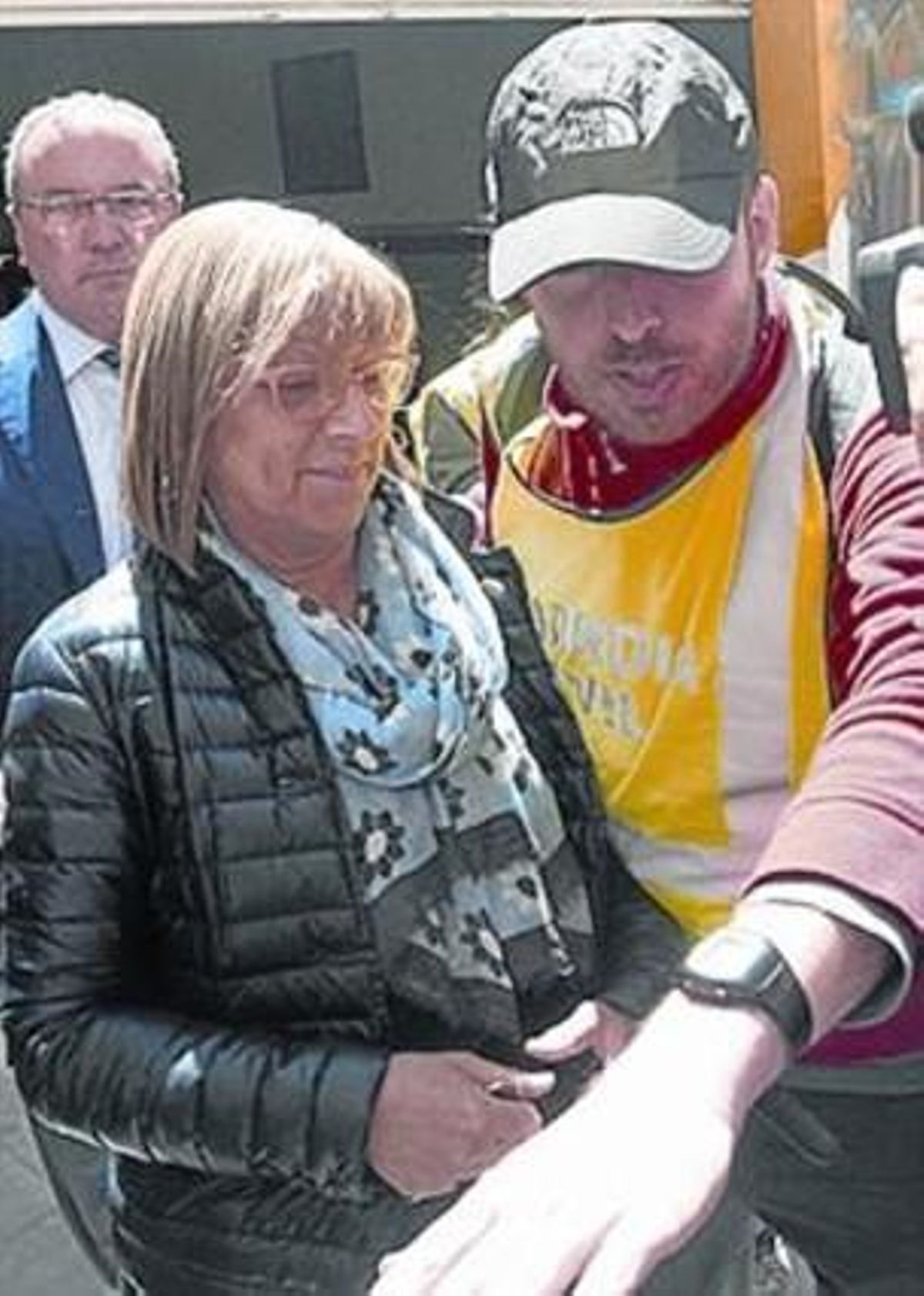 Teresa Gomis, detenida. Teresa Gomis, detenida.