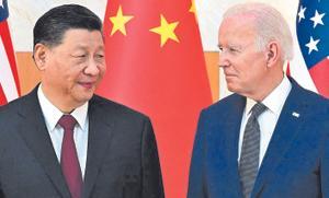 Los presidentes de China y Estados Unidos Xi Jinping y Joe BIden.
