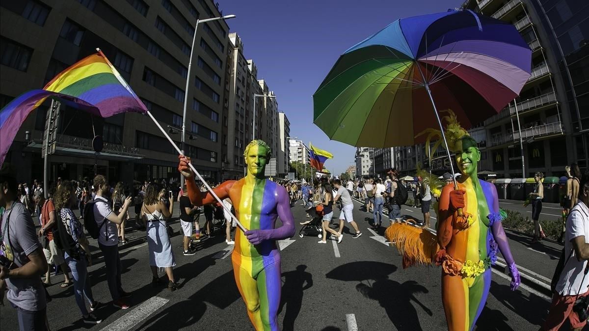 Manifestación del Orgullo LGTBI del 2019 en Barcelona. Manifestación del Orgullo LGTBI del 2019 en Barcelona.