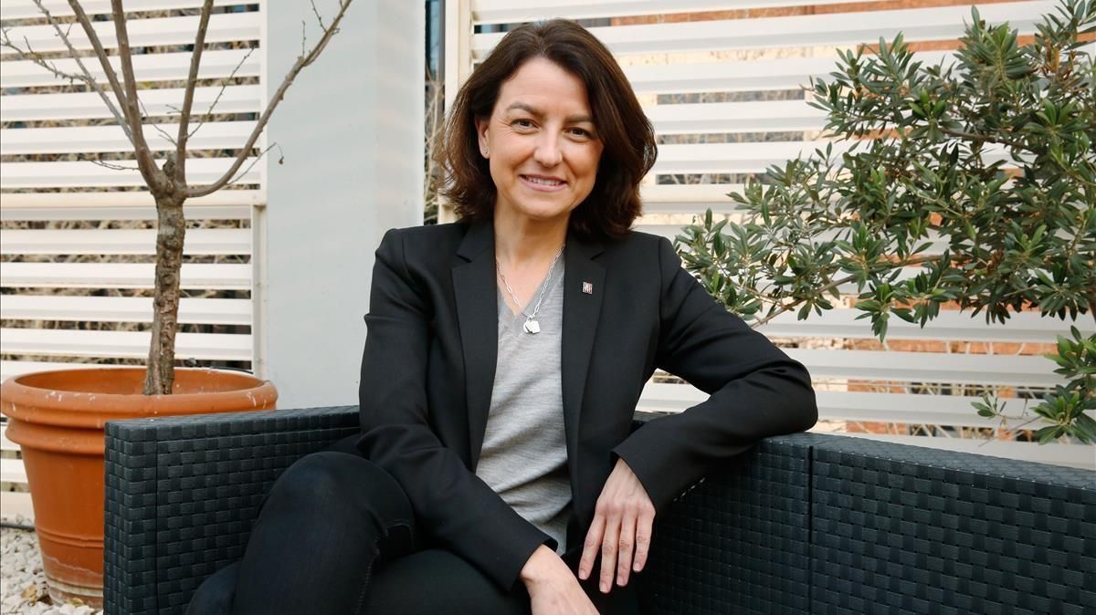 La viceprimera secretaria del PSC, Eva Granados, en la sede del partido en Barcelona. La viceprimera secretaria del PSC, Eva Granados, en la sede del partido en Barcelona.