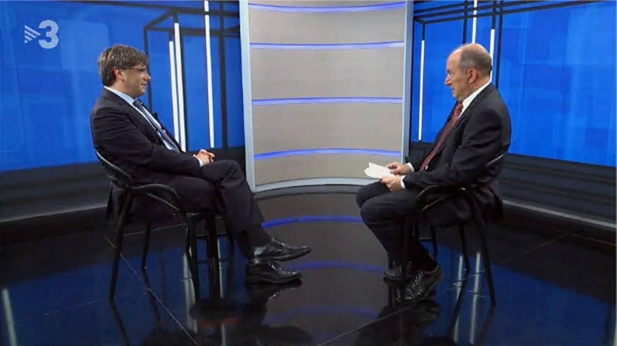 Sanchis y Puigdemont en Bruselas (TV-3) Sanchis y Puigdemont en Bruselas (TV-3)