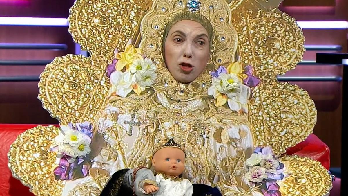 Parodia sobre la Virgen del Rocío en TV3. 