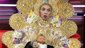 Parodia sobre la Virgen del Rocío en TV3. 
