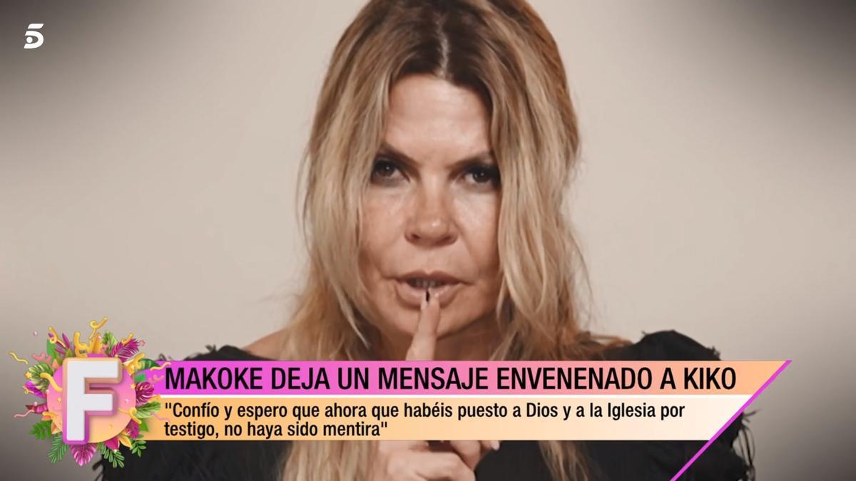 Makoke, ex de Kiko Matamoros (Telecinco). Makoke, ex de Kiko Matamoros (Telecinco).