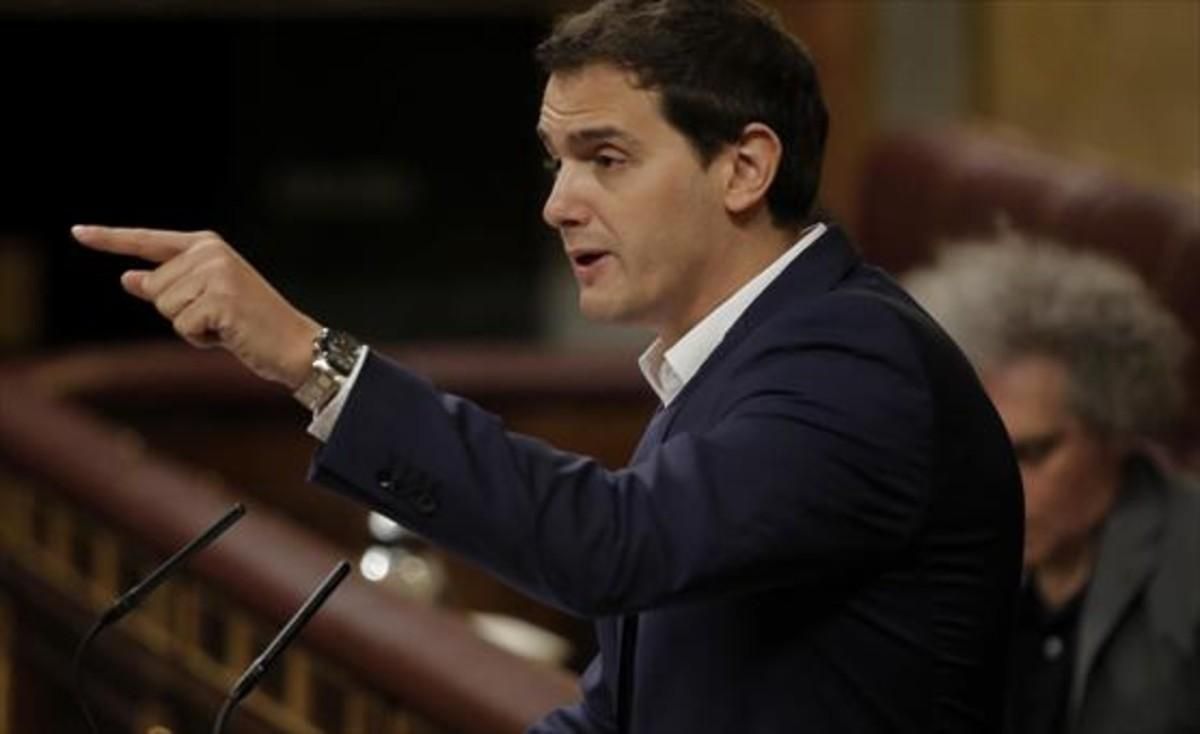 Albert Rivera, el pasado 13 de junio, en la tribuna del Congreso. Albert Rivera, el pasado 13 de junio, en la tribuna del Congreso.