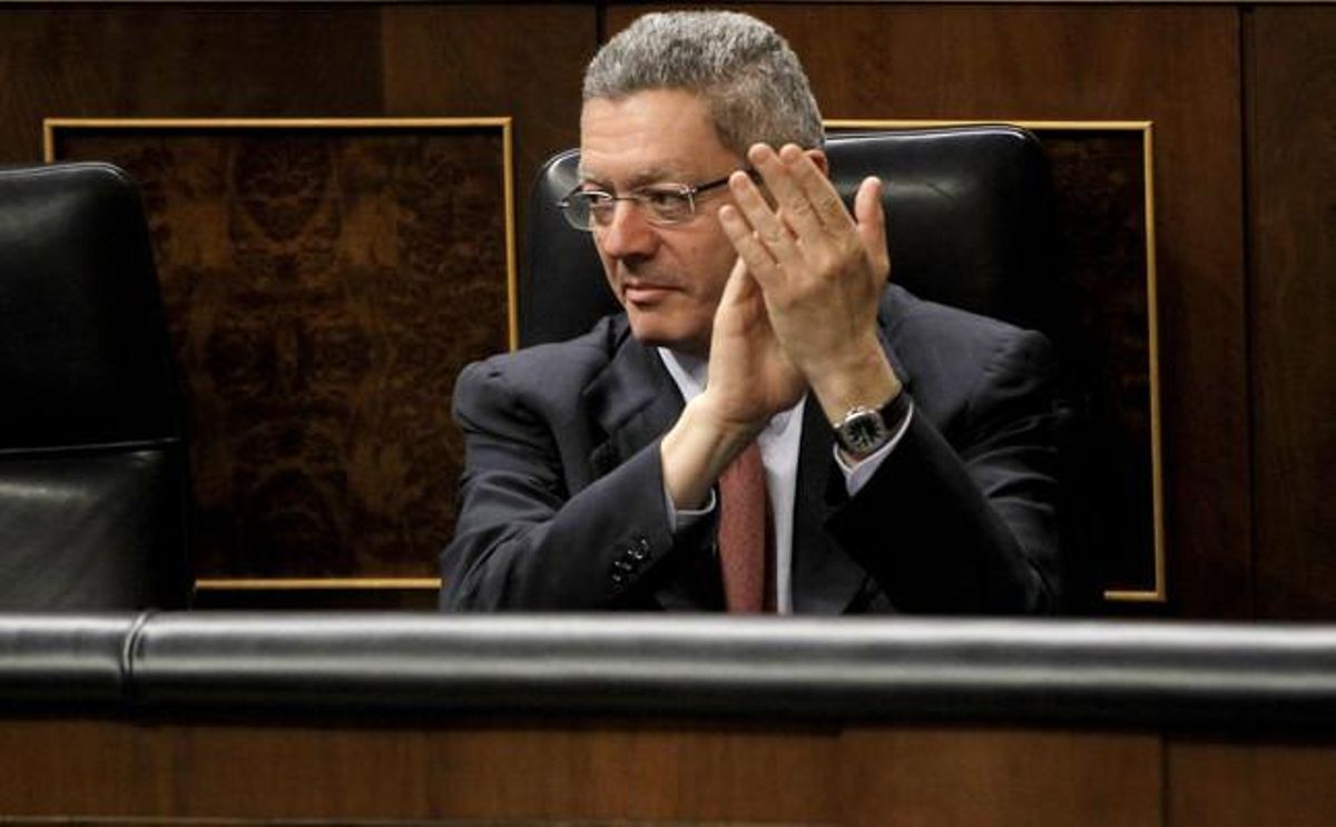 Ruiz Gallardon durante un pleno en el Congreso de los Diputados Ruiz Gallardon durante un pleno en el Congreso de los Diputados