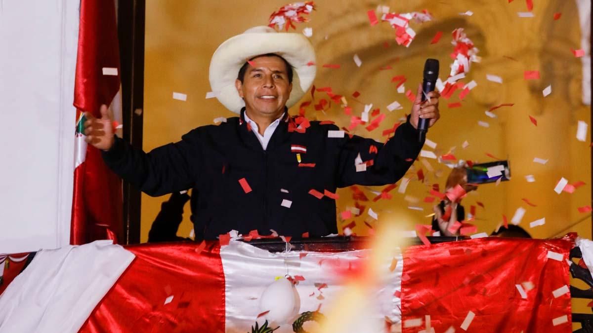 Pedro Castillo se dirige a sus seguidores Pedro Castillo se dirige a sus seguidores