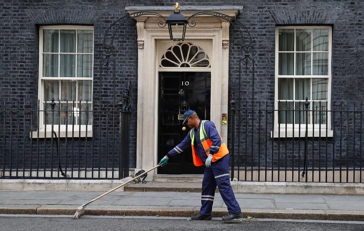 Downing Street, la residencia del primer ministro británico. Downing Street, la residencia del primer ministro británico.