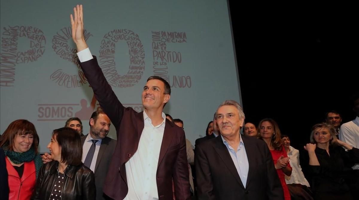 Sánchez, durante la presentación de su proyecto político, el pasado 20 de febrero en Madrid. Sánchez, durante la presentación de su proyecto político, el pasado 20 de febrero en Madrid.