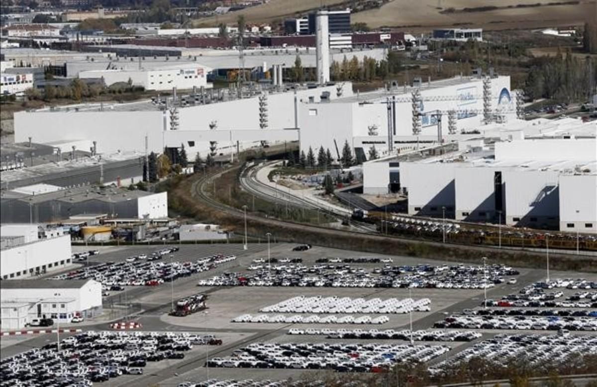 Imagen aérea de la factoría de Volkswagen en Navarra. Imagen aérea de la factoría de Volkswagen en Navarra.