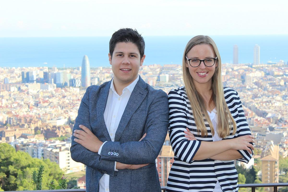 Daniel Salmerón y Victoria Gago, cofundadores de la European Blockchain Convention, organizada desde Barcelona.