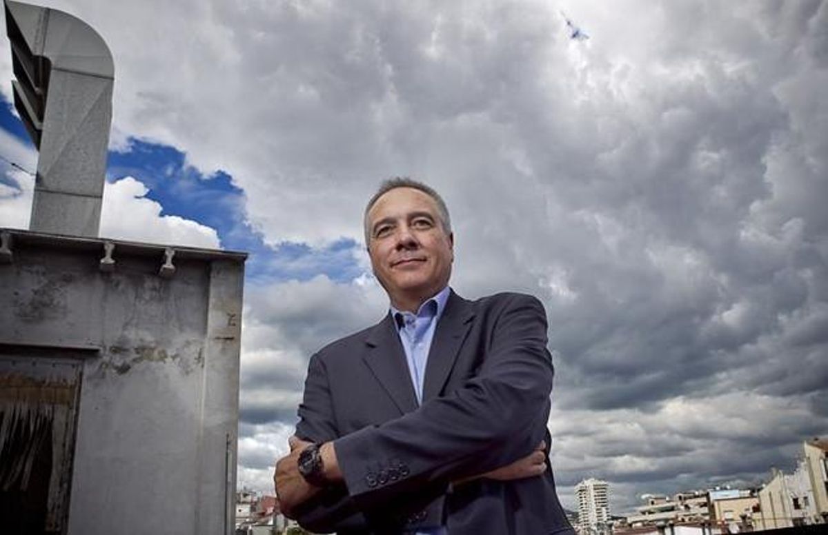 Pere Navarro, en la azotea de la sede del PSC. Pere Navarro, en la azotea de la sede del PSC.