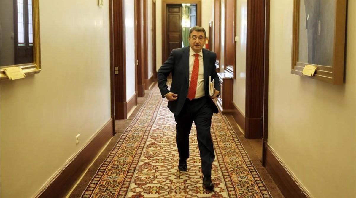 El portavoz del PNV en el Congreso de los Diputados, Aitor Esteban. El portavoz del PNV en el Congreso de los Diputados, Aitor Esteban.